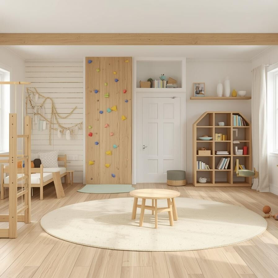アスレチックを取り入れた子供部屋が人気！！