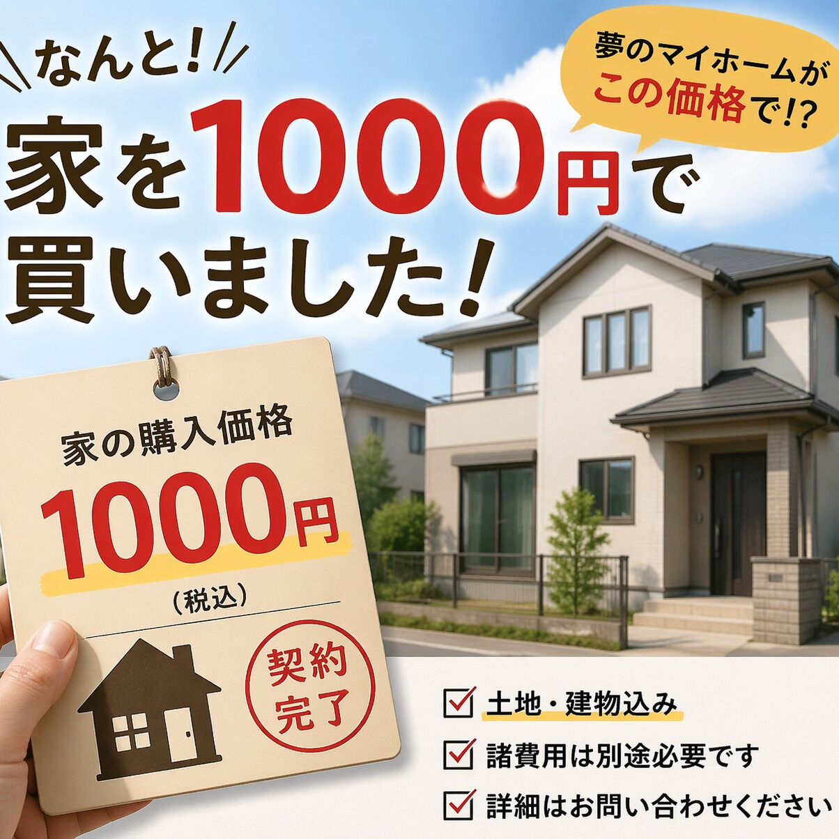 不動産購入は慎重に！